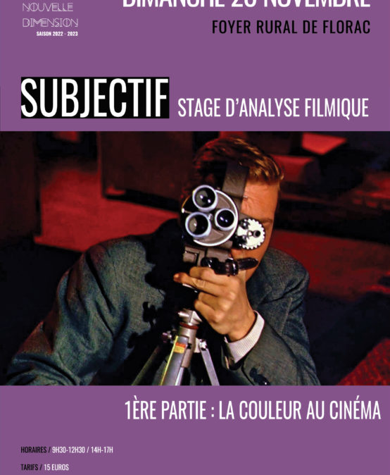 Subjectif : stage d’analyse | La couleur au cinéma